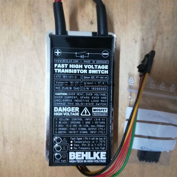 behlkey高壓開關HTS 160-01的產品代碼