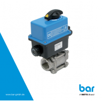 德國(guó)bar GmbH 2/2路電動(dòng)閥-EKIV型，帶電動(dòng)執(zhí)行器STV