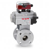 Warex Valve 球閥 DBV 400，法蘭連接，專門用于粉末和散裝處理